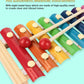 Wooden Xylophone Musical Toy for Children with 8 Note - Pack of 1 (Multi Color)