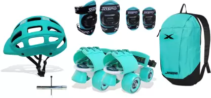 Jaspo Toddlers Baby Kids Junior Intact Adjustable Roller Skates Combo (Suitable for Age Group Up to 5 Years) Skating Kit