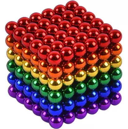 Small Magnetic Balls, Magnetic Sticks And Balls, Magnet Balls For Home Office Decoration & Stress Relief Multi-colored