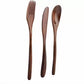 Wooden Spoon, Fork and Knife Set: Wooden Spoons For Cooking, Small Wooden Spoons, Wooden Cutlery Set  (Pack of 3)