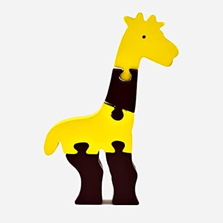 Animal Puzzle, Giraffe Learning Fun Activity for Your Kids Wooden Toys for 2-12 Years Unisex Kids