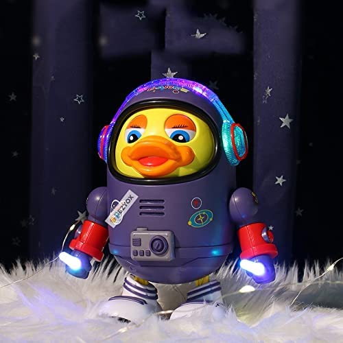 Duck Dance, Dance Singing Duck Toys With Led Light For Kids, Funny Space Duck Dolls Glow Play Toy For Baby