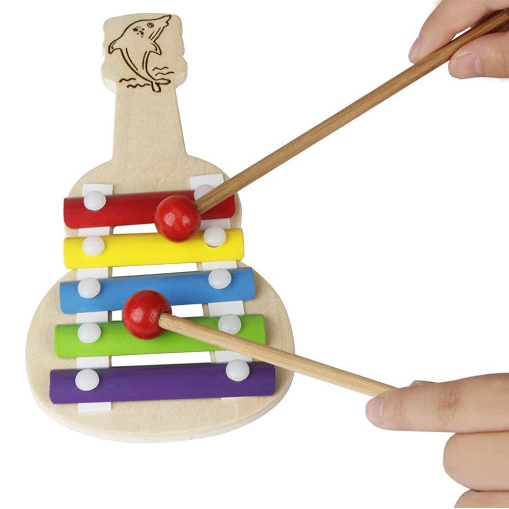 Xylophone instrument, wooden xylophone (5 Nodes) Kids First Musical So