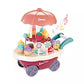 Sweet Shopping, Ice Cream Trolley Pretend Roll Plastic Play Set, Learning And Educational Toy For Kids Plastic(pack Of 30 Pieces)
