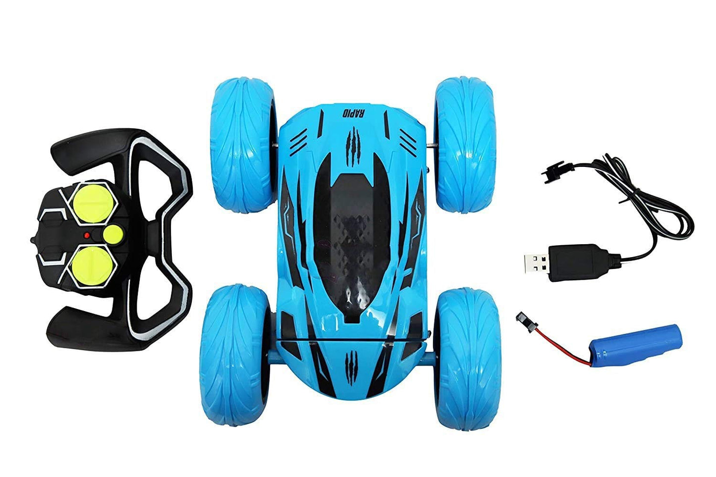 Rc Monster Truck, Remote Car, Power 360 Degree Stunt Remote Control Car With Wide Tyres, Rechargeable