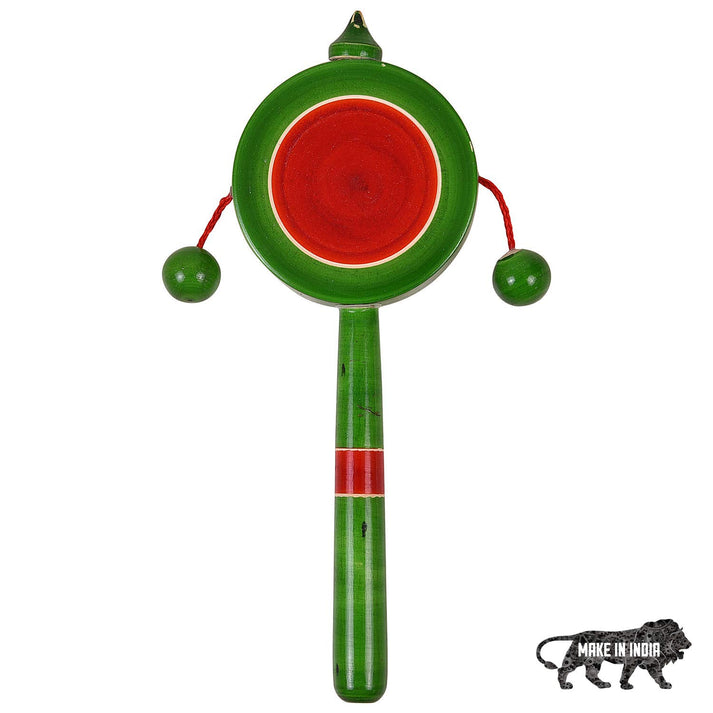 Rattle Toys For New Born, Plate Rattle Toys For Kids, Wooden Rattle Ha
