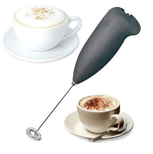 Electric Battery Operated Coffee Bitter Stainless Steel Mini Classic Sleek Design Hand Blender Mixer, Egg Beater, Coffee,