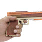 Gun, Semi Automatic, Wooden Rubber Band Shooting Gun Toys For Kids & Adults With Target 5 Rapid Fire Shots