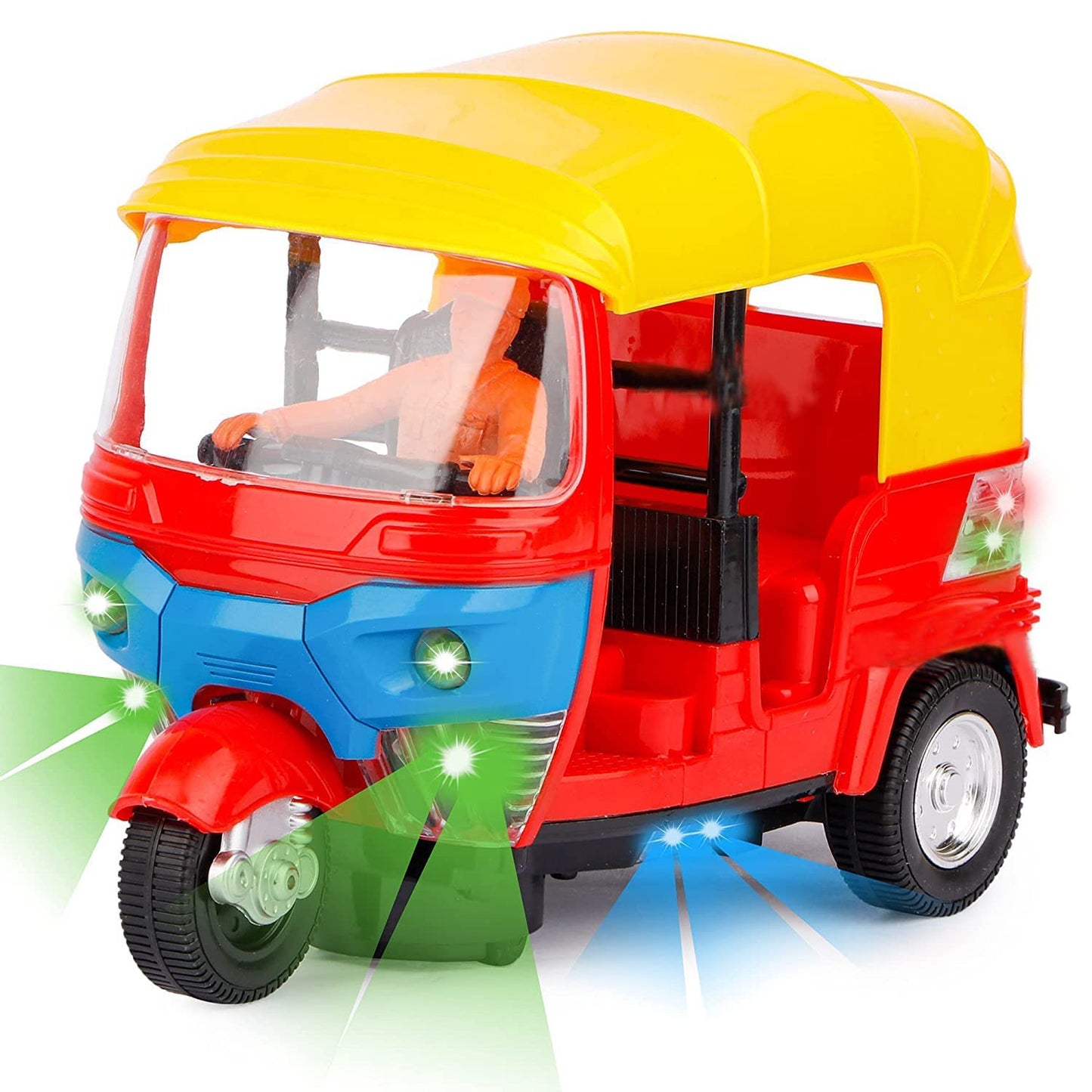 Tricycle Auto Rickshaw, Cycle Rickshaw, Toys And With Attractive Light Sound, Battery Operated