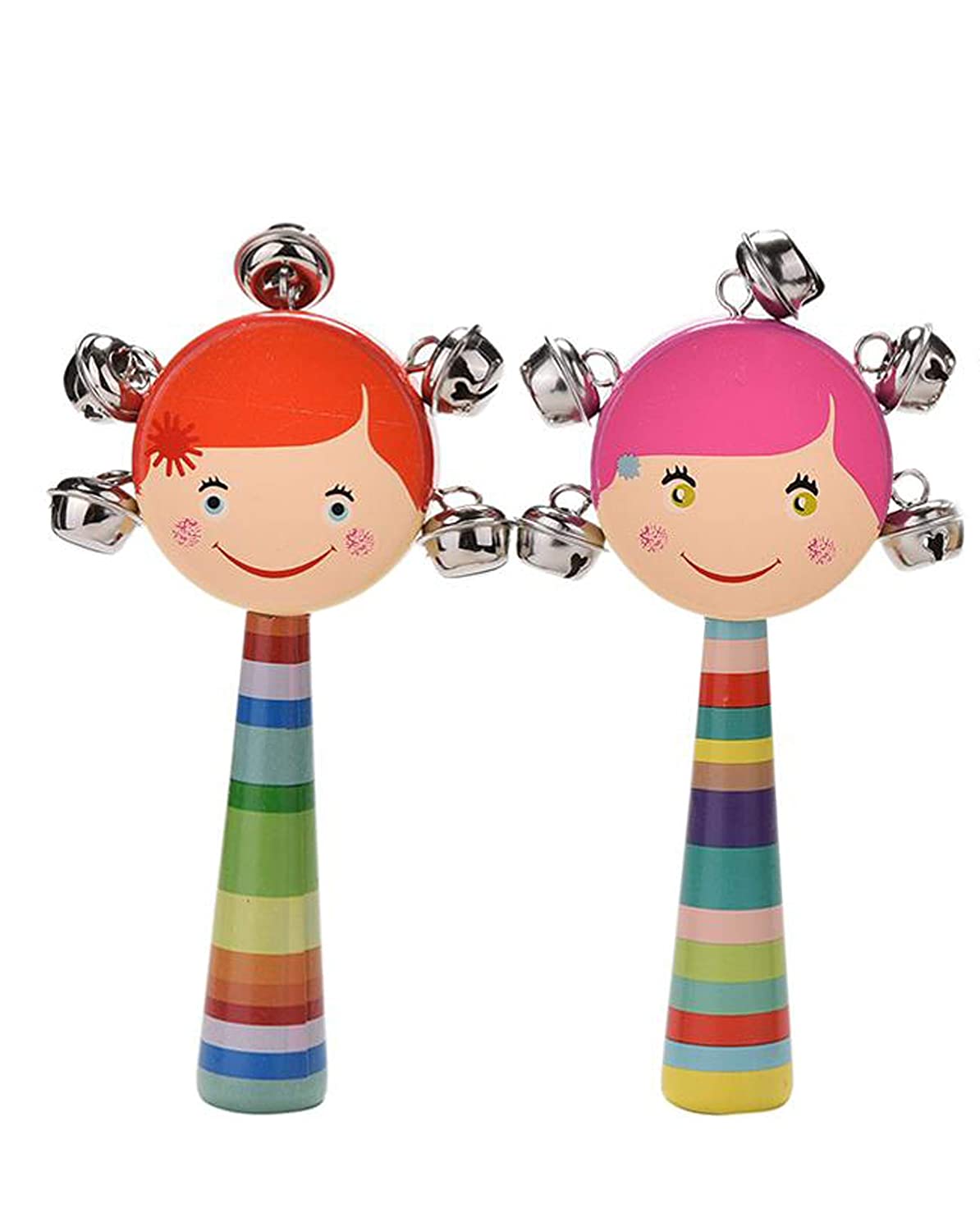 Face Bead Rattle Rattle Toy, Wooden Rattle, Wrist Rattles, Newborn Rattle Round Face Ra