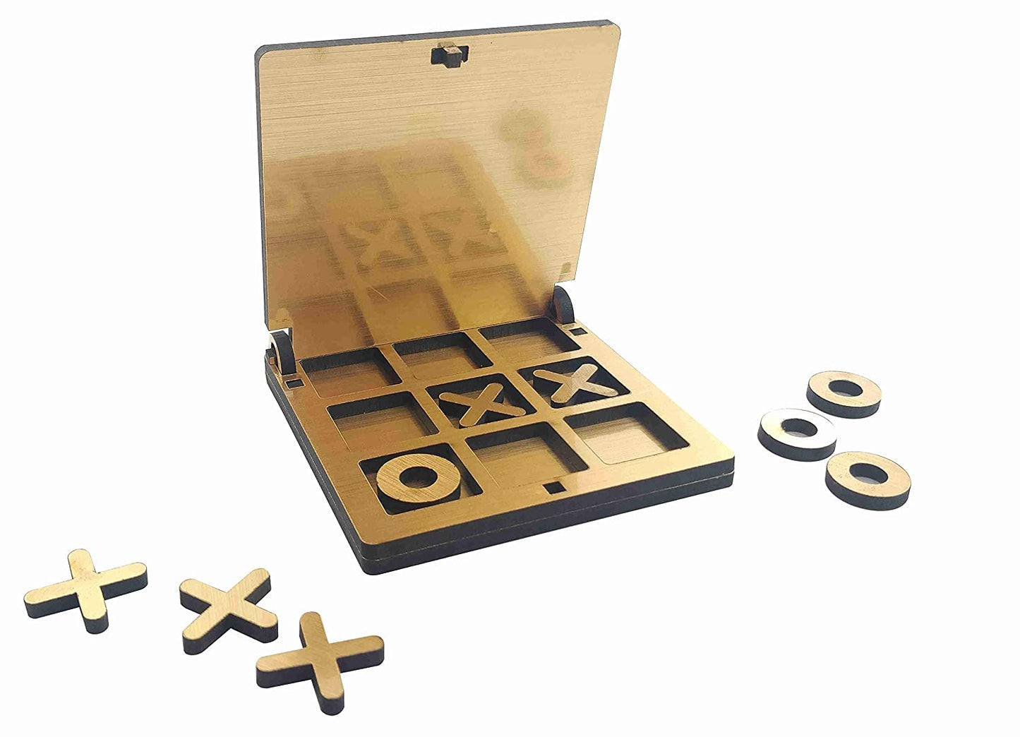 Play Tic Tac Toe, XOX Game, Tic Tac Toe, Wooden Tic Tac Toe Portable Game For Kids And Adults