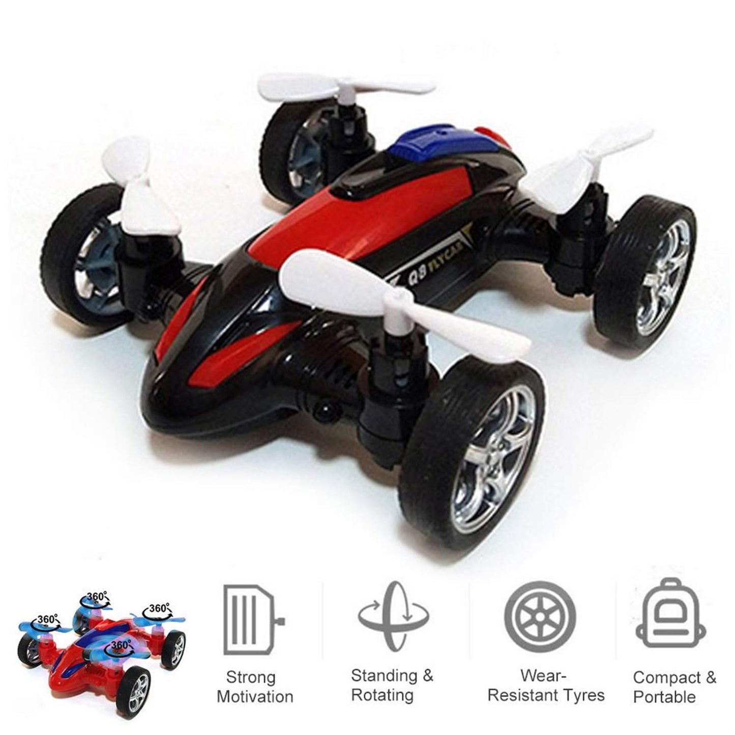 Drone Car, Flying Car Toy Children Inertia Toy Car Plastic Car Model Toy
