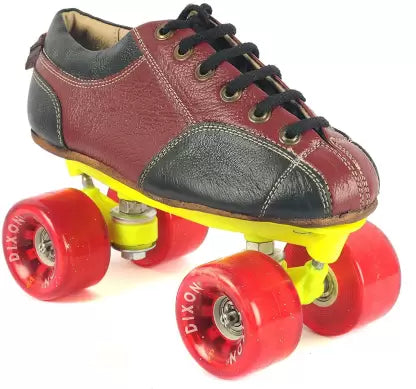 Roller Skate Shoes, Roller Shoes, Skateboard Shoes, Leather Skate Shoes With Carry Bag, Unisex Quad Roller Skates - Size 1 Uk