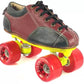 Skateboard Shoes, Roller Shoes, Roller Skate Shoes Skate Shoes Leather With Carry Bag, Unisex Quad Roller Skates - Size 7