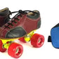 Roller Skate Shoes, Roller Shoes, Skateboard Shoes, Leather Skate Shoes With Carry Bag, Unisex Quad Roller Skates - Size 1 Uk