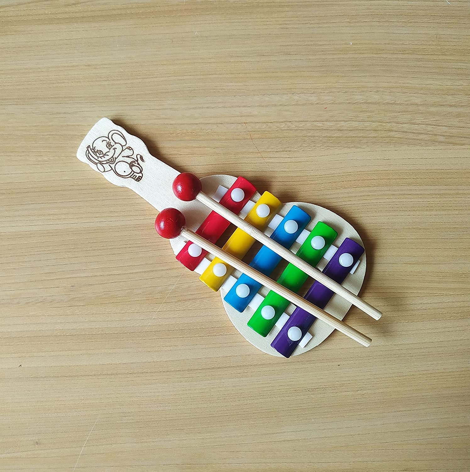 Xylophone instrument, wooden xylophone (5 Nodes) Kids First Musical So