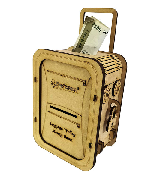 Money Saving Box, Coin Bank, ATM Piggy Bank, Piggy Bank Wooden Money Banks For Kids And Adults