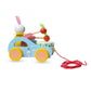 Push along toys, Wooden pull along toy, Wooden push along toy, Pull along rabbit