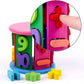 Building Block Toys, Geometric Number Half Circle Wood Pieces, Toy Blocks, Wooden Building Blocks
