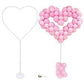 Balloon Arch Stand | Balloon Hoop Stand | Heart Shaped Balloon Stand | Balloon Stand for Party Decoration | 5 Feet Heart Shape | 1 Unit