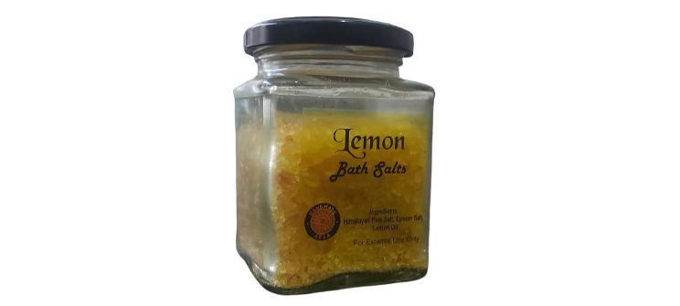 Bath Salt, Bath Soak, Magnesium Bath, Salts Lemon Bath Salts 200g