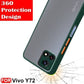 Translucent Back Case, Phone Case Cover for Vivo Y72, Vivo Y31s 5G 2021 (Green, Dual Protection)