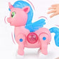 Rainbow Unicorn Toy,  Unicorn Electric Pet Light And Sound Pink Unicorn Toy (pack Of 1)