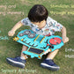 Tractor Wooden Busy Board For Fun Game With More Than 10 Activities With Stand