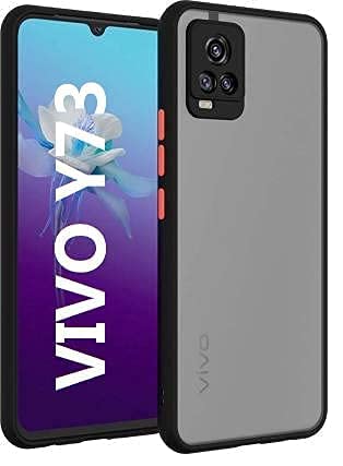 Translucent Back Case, Phone Case Cover For Vivo Y73 ( 5g ) (Green, Camera Bump Protector)