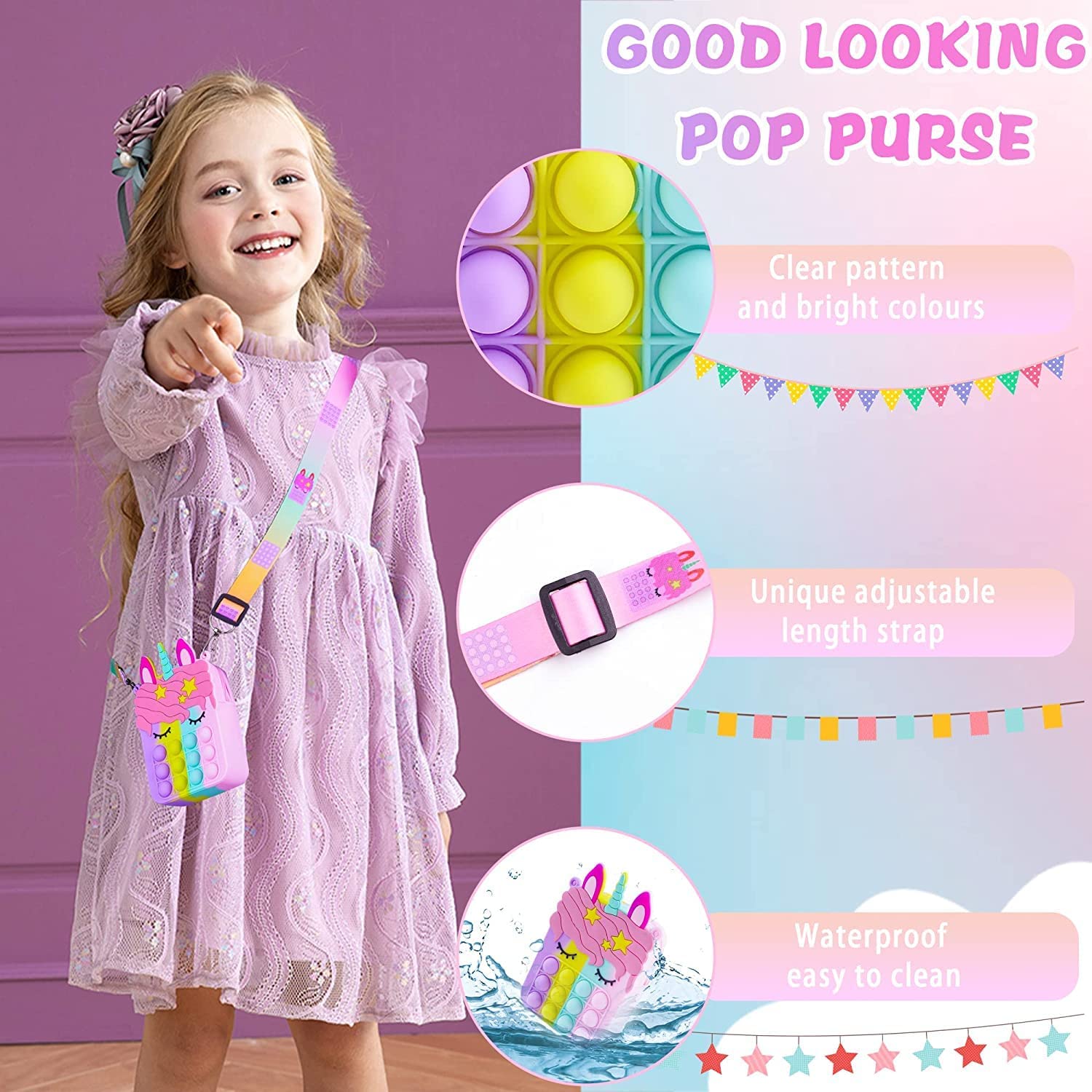 Unicorn Crossbody Purse Bag Toddler Girl Child Coin Shoulder Bags | eBay