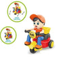 Mini Tricycle, Cartoon Scooter Toy, with Inertia & Swing Function Stunt Scooter Toy