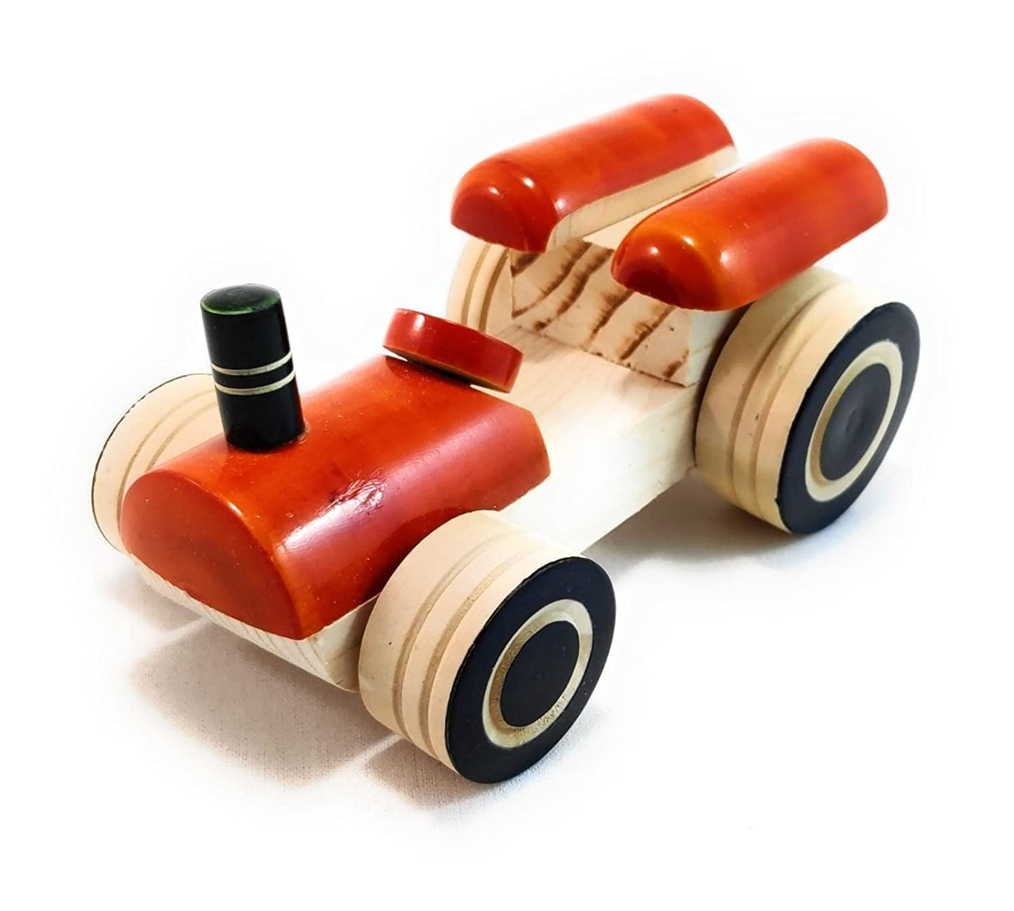 Wooden Cars, Wooden Toys For Kids, Wooden Tractor Toys For Boys & Girls