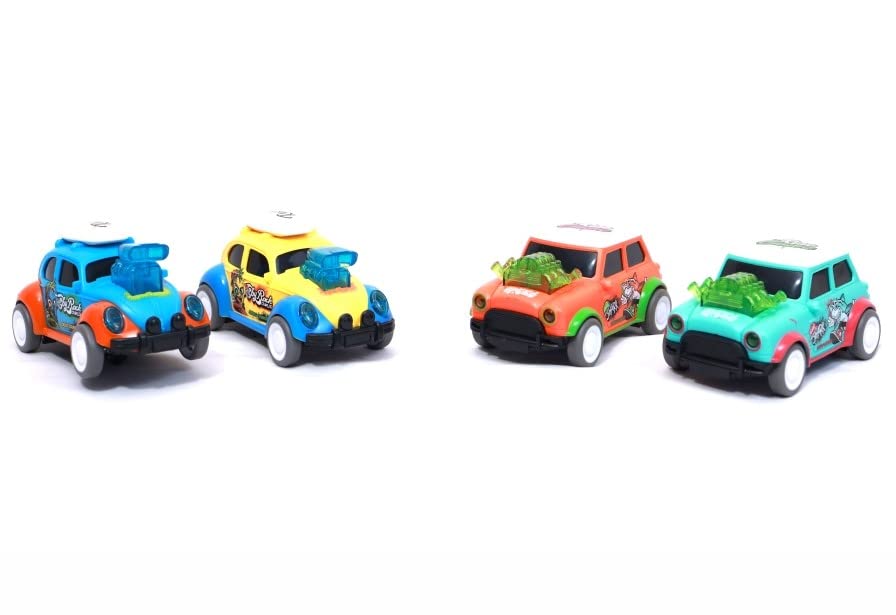 Dancing Car | Push & Go Car Play Set | Friction Powered Vehicles for Toddlers | Car Set for Boys & Girls