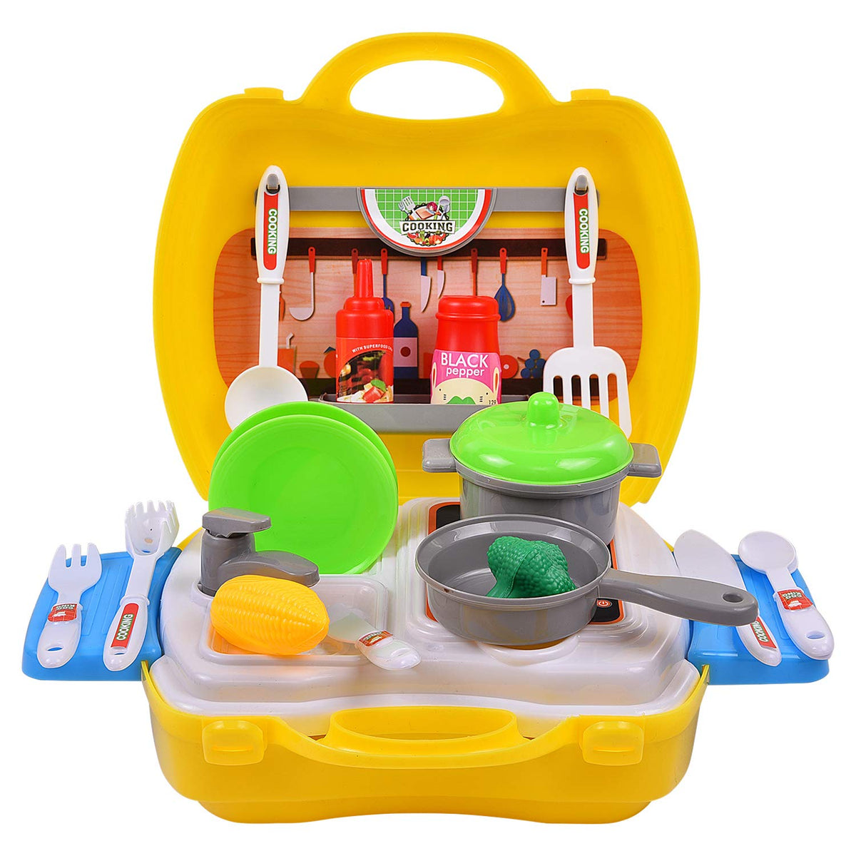 Cook Setup Toy Kitchen Set Toys For Kids, Kitchen Set For Girls, Kid Chef Bring Along