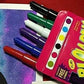 Blow Pen Art, Blow Markers Color Spray Blow Sketch Pen for Kids & Children Fun Developing Creative Activity