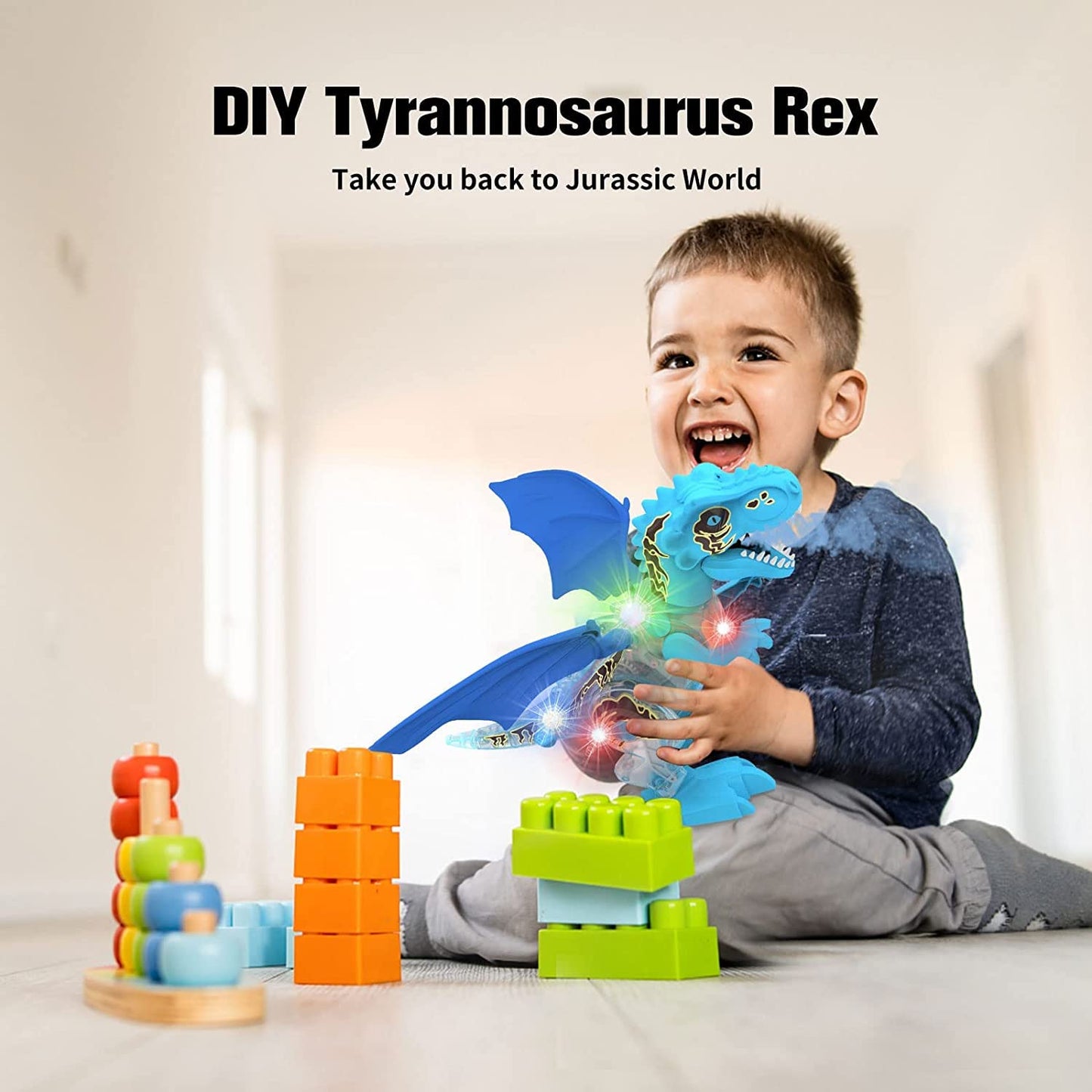 Dinosaur Toys For Kids, Jurassic World Toys, Electronic Walking Dinosaur With Spray And Lighting, Dinosaur Figures