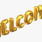 Foil Balloon Decoration, Gold Letter Balloons, Solid Welcome Foil Balloon, Birthday Decoration (gold, Pack Of 1)