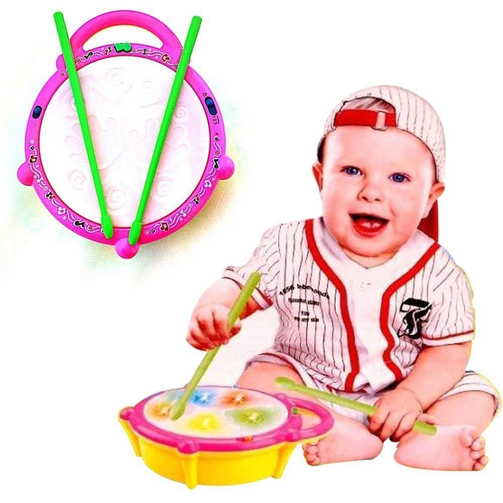 Flash Drum Series, Drum Set 3d Lights, Music Baby Toy For 2 3 4 Years Kids
