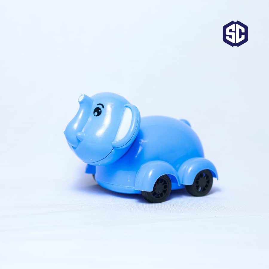 Elephant Plush Toy, Elephant Soft Toy, Lovely Friction Elephant Toy - Multicolor