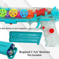 Musical And 3d Lights Kids Transparent Gun Gear Gun, Gears Concept Gun Toys, Multi Musical Blaster With Moving Gears