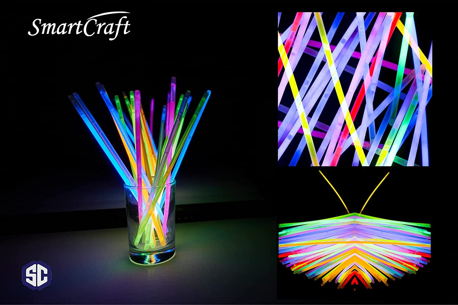 Buy Lumistick 8 Inch 100 Glow Sticks Bulk Party Favors with Connectors   Light Sticks Neon Party Glow Necklaces and Glow Bracelets  Glow in The  Dark Party Supplies Assorted 100 Glow Sticks Online at desertcartINDIA