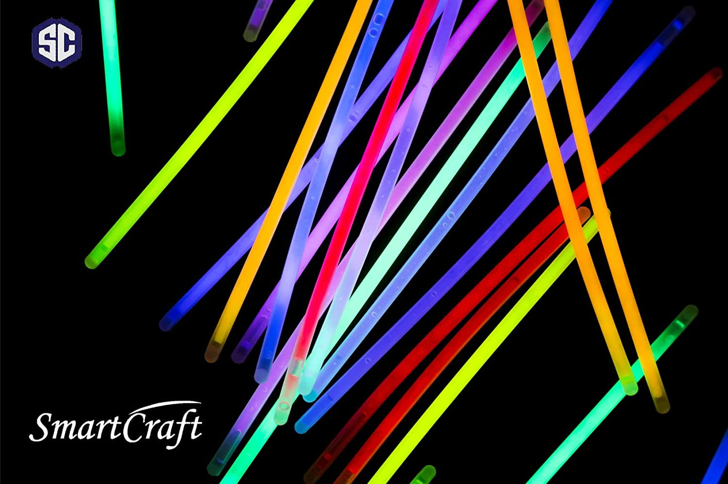 Glow Sticks For Party , Glow Stick Bracelets, Glow In The Dark -Sticks (Pack Of 100)