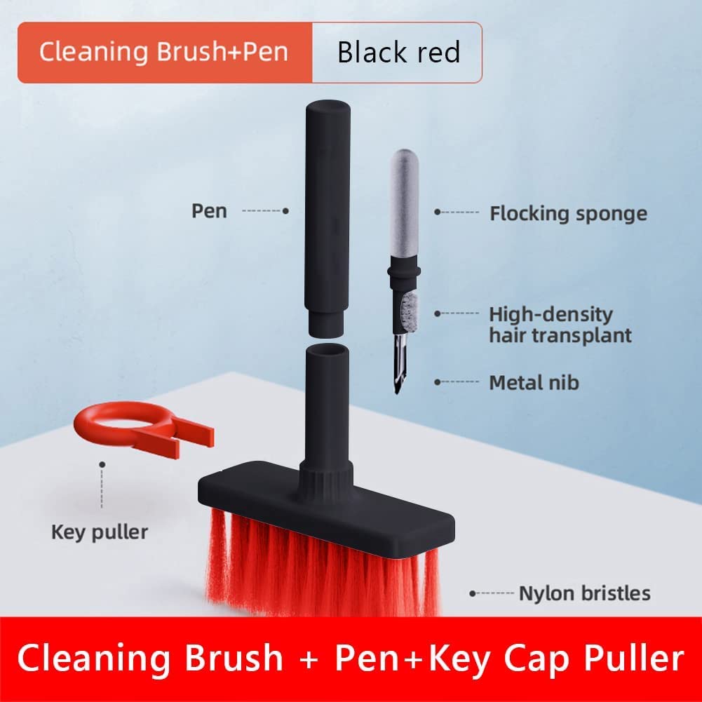 Keyboard Cleaner Brush, 5 In 1 Keyboard Cleaning Brush Kit, Multifunctional Keyboard Earphone Cleaner