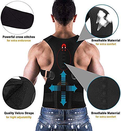 Posture Corrector Therapy, Shoulder Belt For Lower And Upper Back Pain Relief