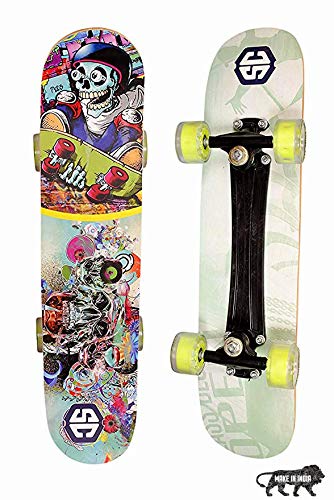 Skateboard For Kids, Fiber Skateboard Specially Designed With A Pro Pattern And Length Of 27" X 6.5" Width