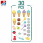 Sweet Shopping, Ice Cream Trolley Pretend Roll Plastic Play Set, Learning And Educational Toy For Kids Plastic(pack Of 30 Pieces)