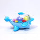 Pink Dolphin Toy, 3d Dolphin Toy 360 Degree Rotation, Gear Simulation Mechanical Dolphin Soft Toy With Sound And Light Toy