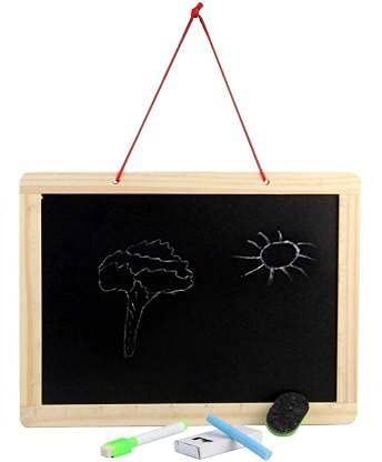 Blackboard Chalk, Mini Chalkboards, Wooden Chalkboard Educational Toys Game Whiteboard Blackboard Drawing Toys