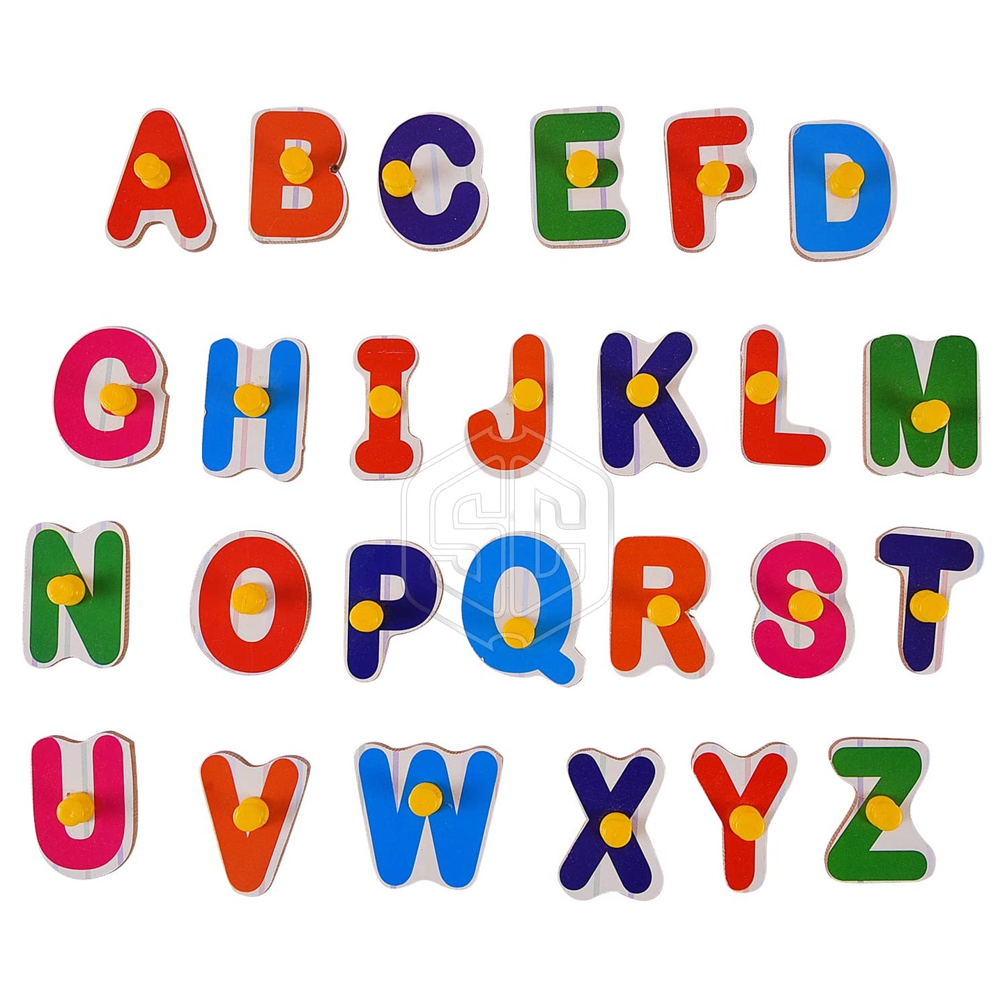 Wooden Capital Alphabet Puzzles, 3d Wooden Capital Alphabet Puzzles With Pictures For Children Educational Learning Letters Puzzle Board Toy